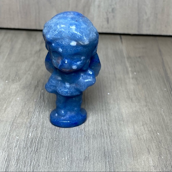 The Legend of Zelda Princess Blue Aventurine Crystal Stone Carving Figurine - Picture 3 of 6